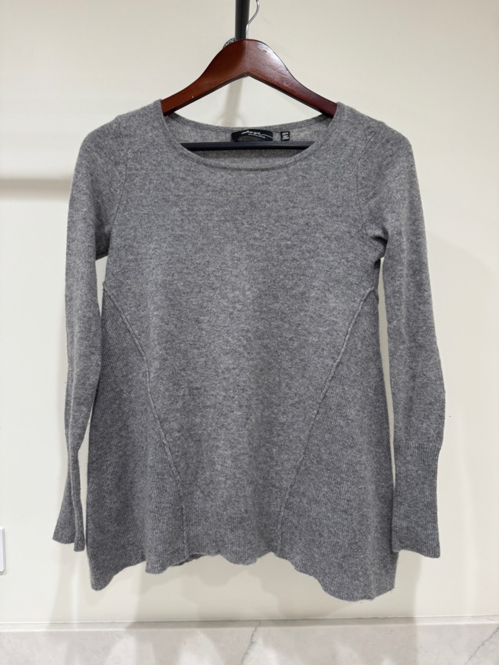 Saks Fifth Avenue Gray Cashmere Crewneck Sweater